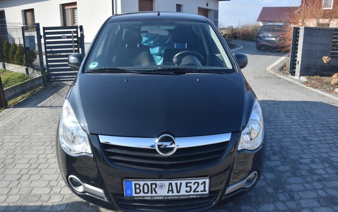 Opel Agila cena 14900 przebieg: 75700, rok produkcji 2008 z Poddębice małe 277
